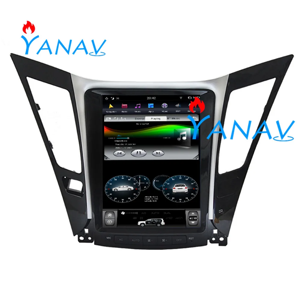 

10.4 inch Android 9.0 car GPS navigation multimedia for-Hyundai Sonata 8 2012-2014 auto radio stereo DVD player support carplay