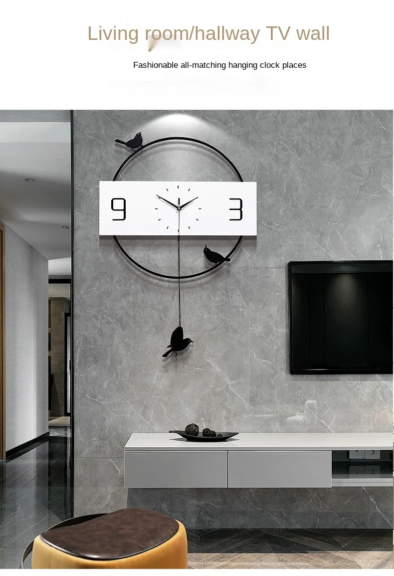 

Home Decoration Log Color Wall Clock Living Room Bedroom Creative Simple Clock Punctual Mute Wall Decoration