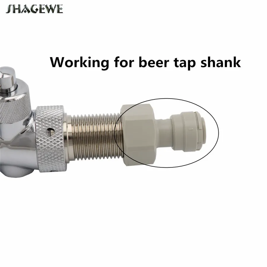 2шт Speedfit женский Быстрый разъединитель 3/8 &quot5/16" PUSH IN TO 5/8 "Резьба для пивного