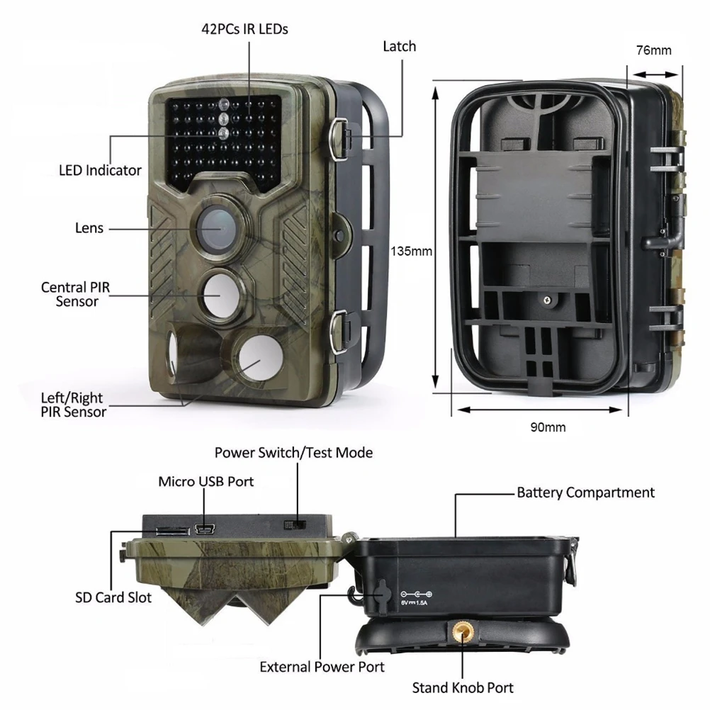 HC-800A 42 ИК-светодиодов IHunting Камера дикий Дикий Наблюдения за ночь версия дикой