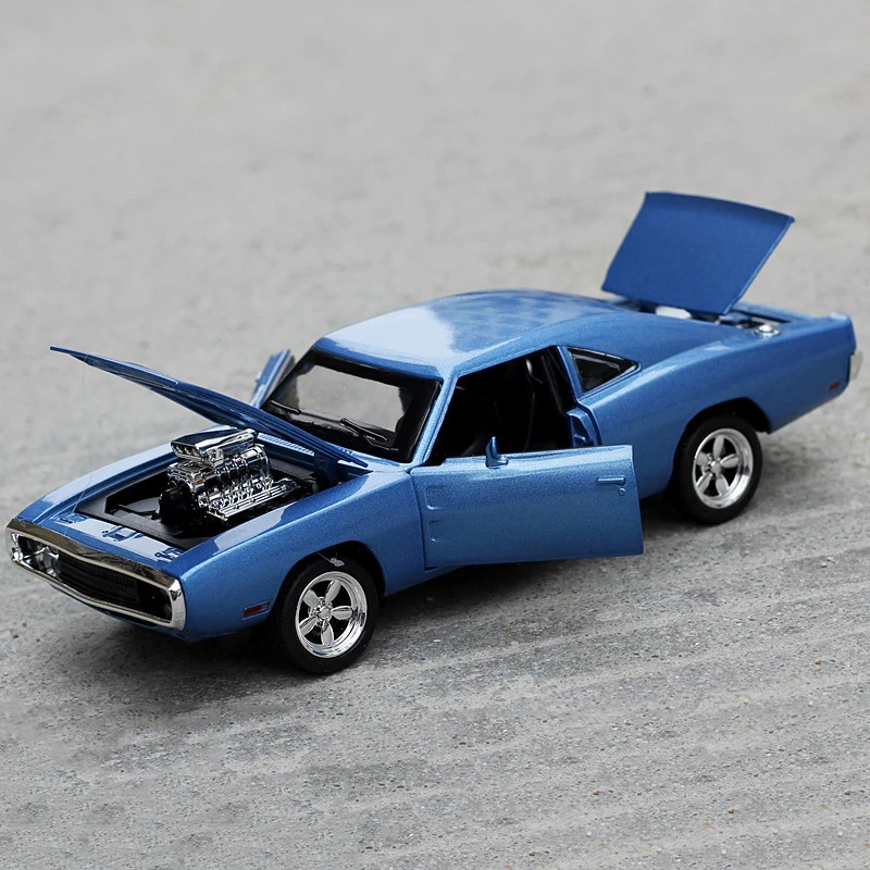 1:32 быстрая и яростная Dodge зарядное устройство дробилка для льда Chevrolet Camaro игрушечная машинка из сплава литье под давлением Горячие Weels детские игрушки Мальчик день рождения - Цвет: Muscle blue no box