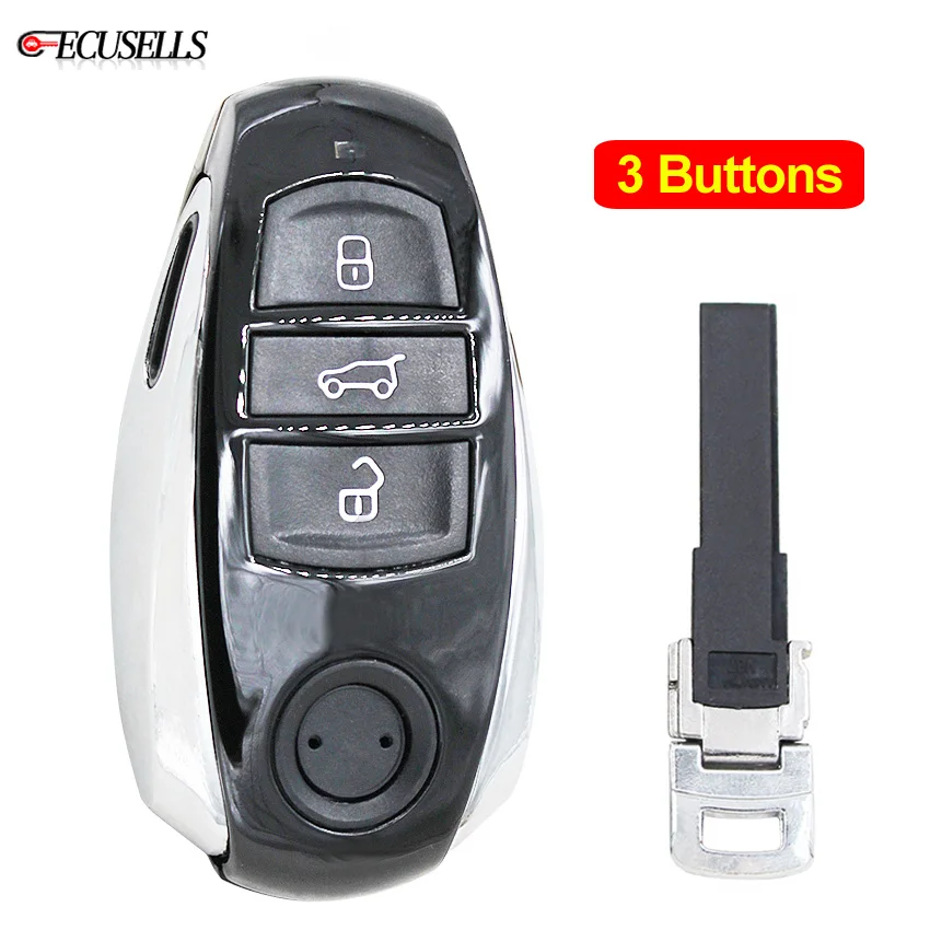 3-кнопочный чехол для ключа с дистанционным управлением умный Volkswagen Touareg 2010 2011 2012
