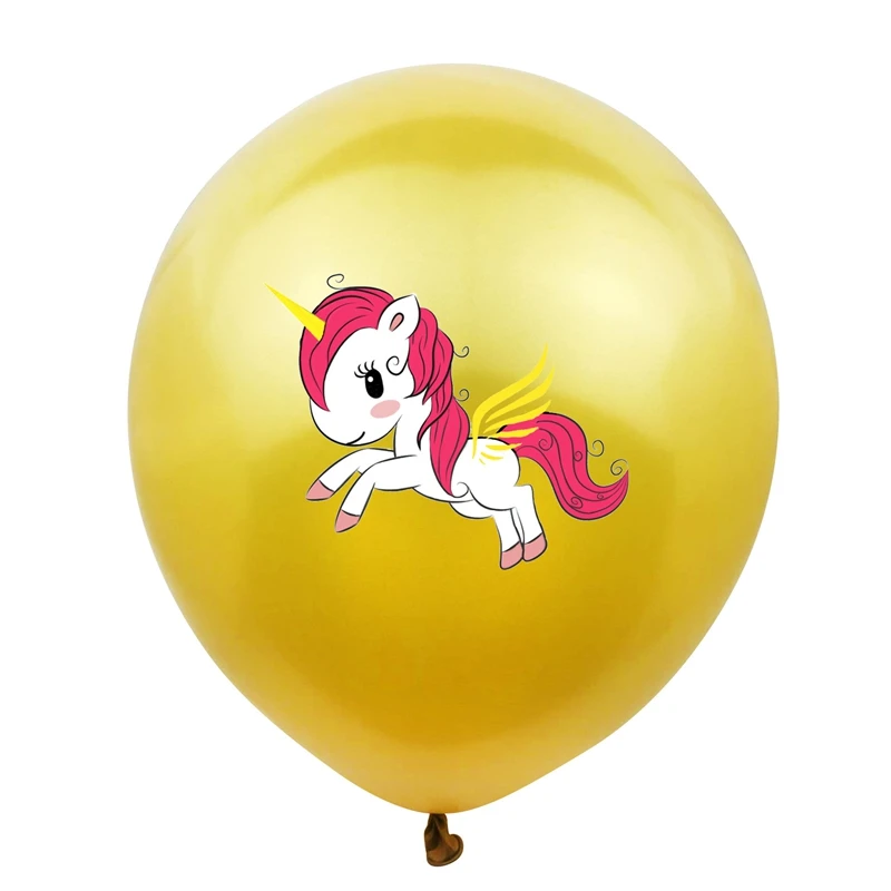 Симпатичные латексные воздушные шары с единорогом для дня рождения 12 дюймов 10 шт.