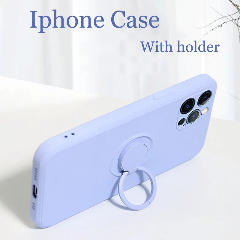

Luxury Original Silicone Phone Cases for IPhone 11 Case 12 Pro MAX XS XR Case Official Phone Cover Shockproof Protective
