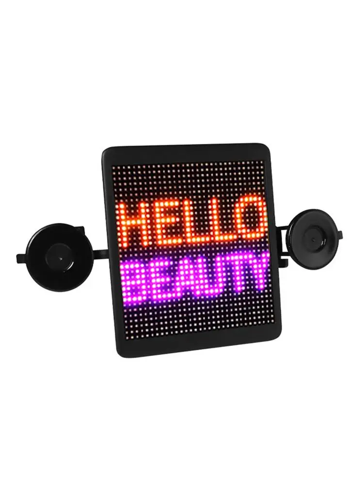 

Car DIY LED Display Car Bluetooth Voice Interact AD DisplayScreen Panel Meter Gauge For Car Ttaxi 30W 5/12 V Fashion Style