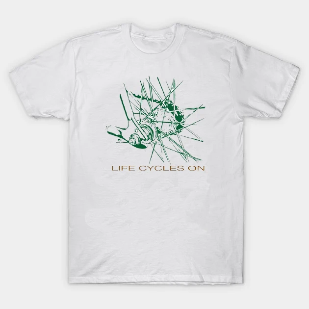 

Bicycle T Shirt Cycling Rider Gift Bike Tee Life Cycles on Shirt NEW Sizes S-3XL
