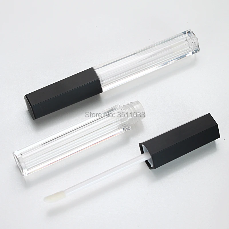 Прозрачный шестигранный косметический блеск для губ 30/50/100 шт. 4 мл пустые