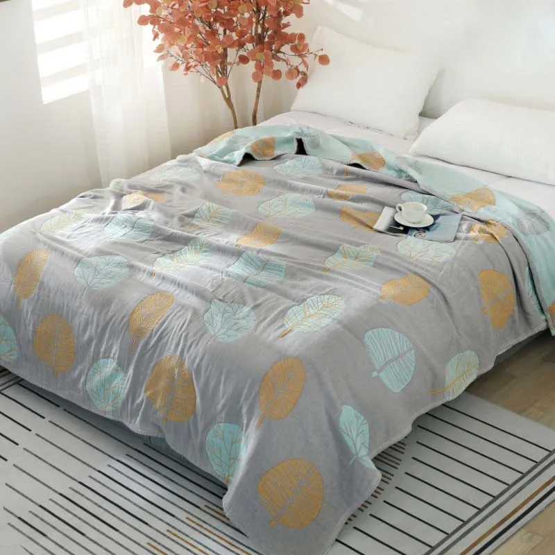 Хлопковое Марлевое полотенце одеяло для кровати путешествия диван покрывало