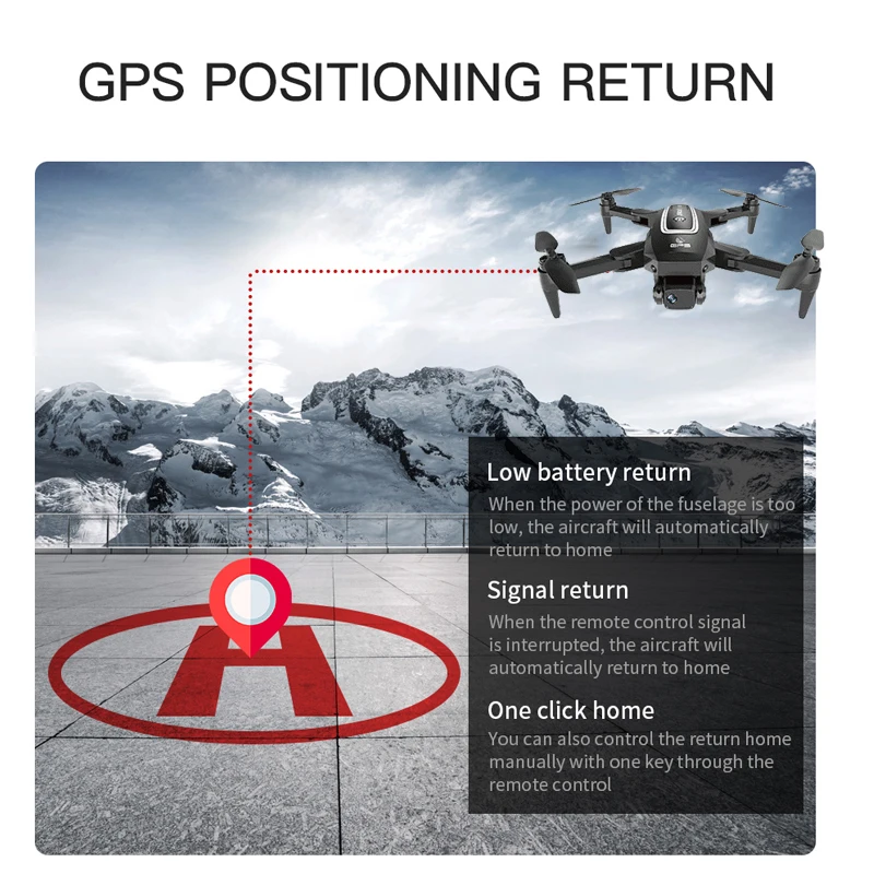 квадрокоптер fema s4 с камерой gps 4k professional
