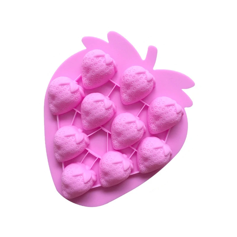 Силиконовые 3D формы в форме клубники форма для фруктового торта помадки