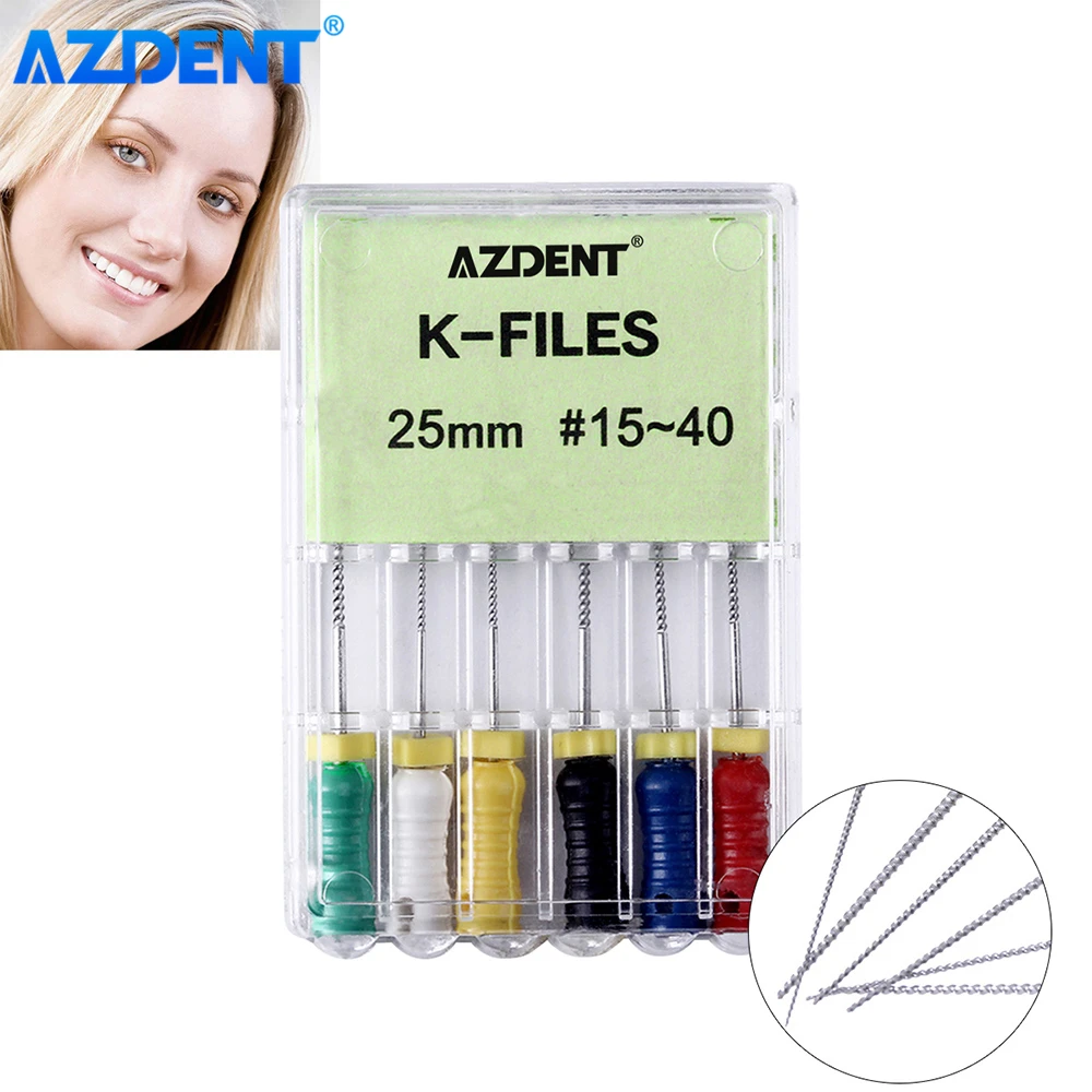 AZDENT стоматологические файлы для ручного использования эндододонтический