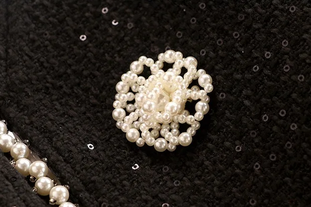 Высококачественный Женский твидовый комплект ZAWFL с блестками в Корейском стиле