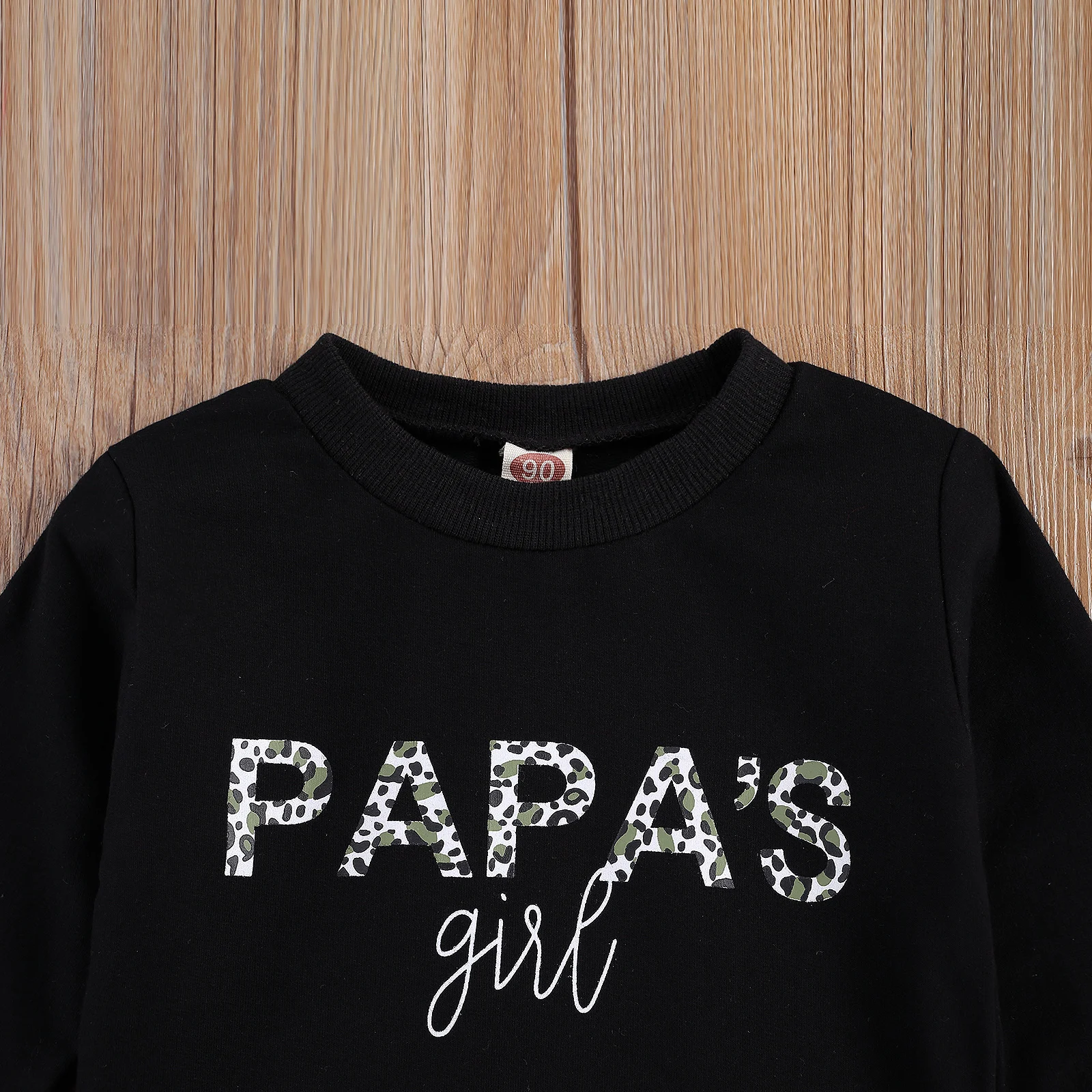 

Cool Kid's Sweatershirt, Long Sleeve Round Neck Solid Color Top with Letters for Autumn and Early Winter