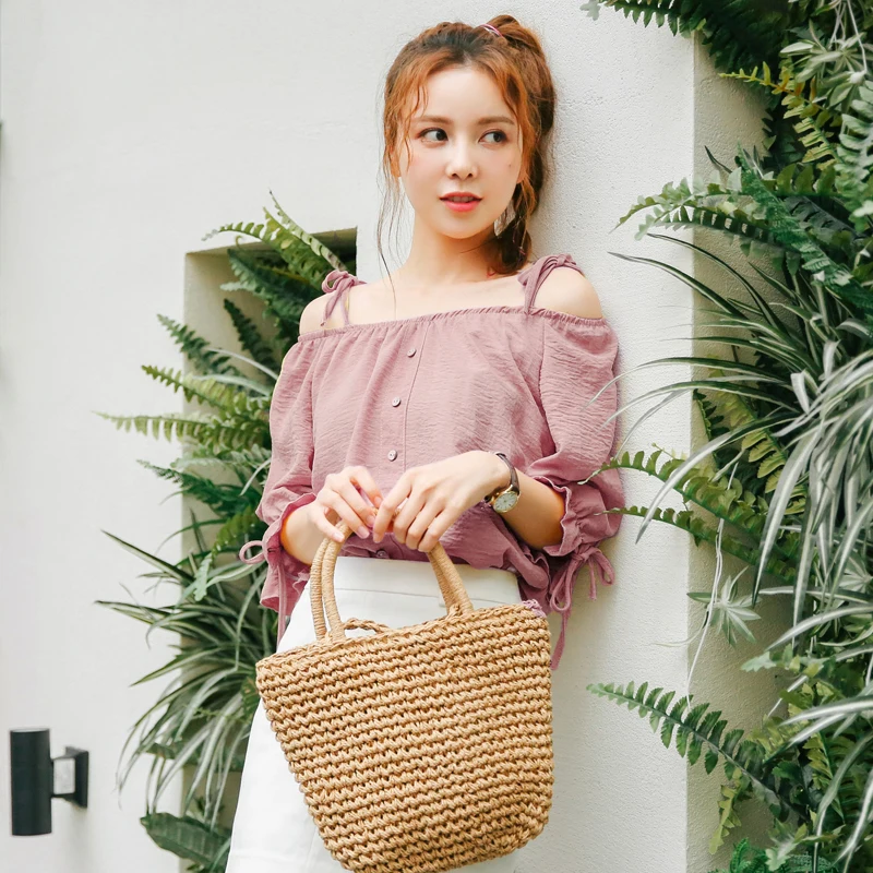 

Women's T-shirts Harajuku Ulzzang Student Ulzzang Bow Off Shoulder Cute Punk T-shirt Lady Kawaii Ins Tshirt for Women Lady