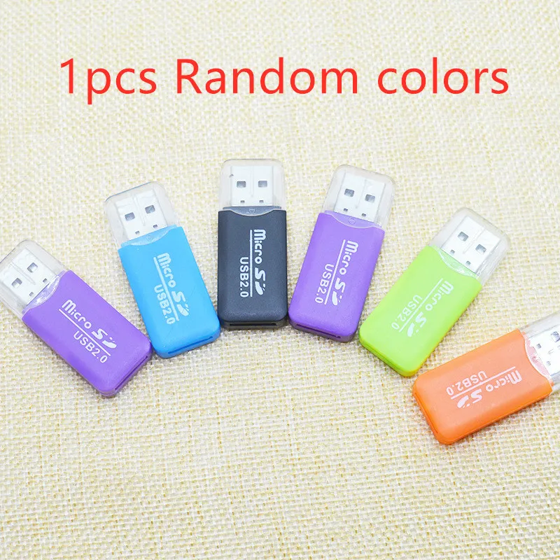 1 шт. USB 2 0 Мини многоцветная пластиковая карта памяти Портативный
