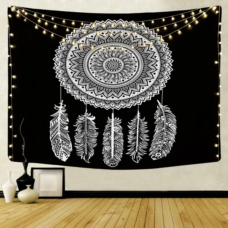 Настенный Гобелен Night Moon Macrame таро индийская мандала настенный подвесной