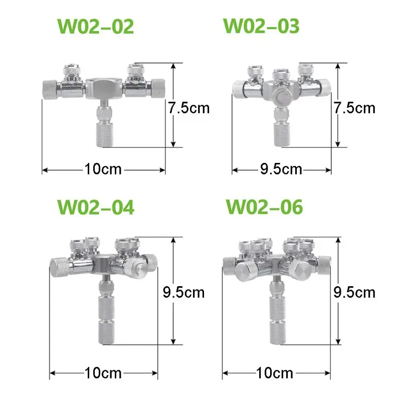 

Aluminum Alloy Aquarium Multi Way CO2 Distributor Splitter Needle Valve Check Valve Bubble Counter for Solenoid