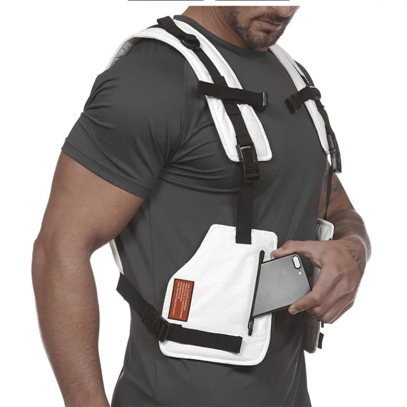 

Fitness vest back support men's sports protective vest outdoor equipment Muscle running back protection tactical tool 07JW243