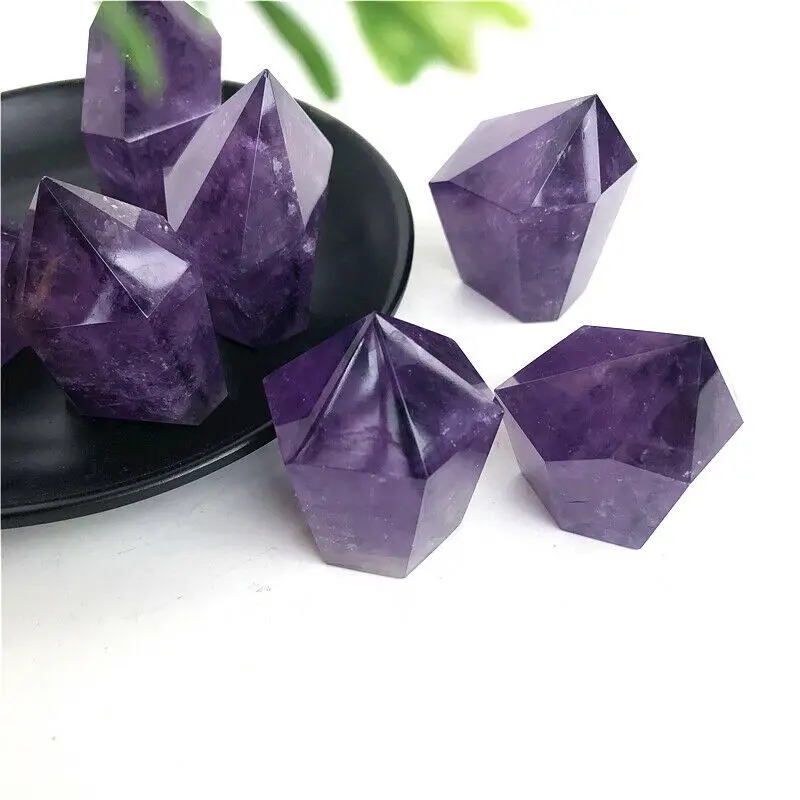 3 вида натуральных бриллиантовых палочек с аметистом лечебный драгоценный