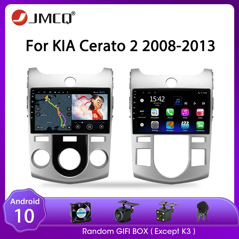 Автомобильный радиоприемник JMCQ Android 10 0 для KIA Forte Cerato 2008 2014 мультимедийный