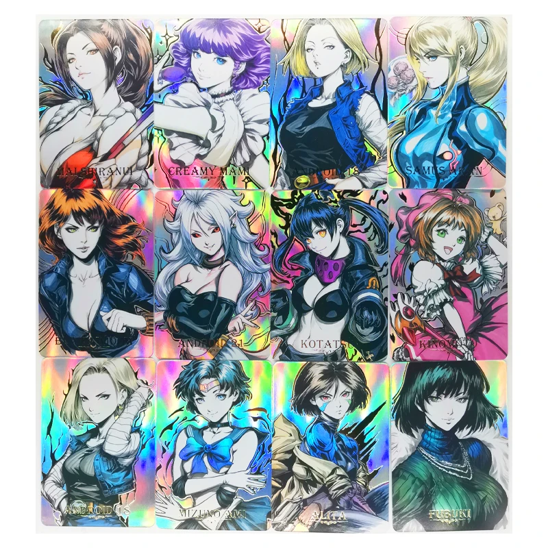 54 unids/set de ACG Anime diosa Demon Slayer Kimetsu No Yaiba No.1, una pieza, juguetes, pasatiempos, coleccionables, tarjetas de colecci&oacute;n de juegos-3