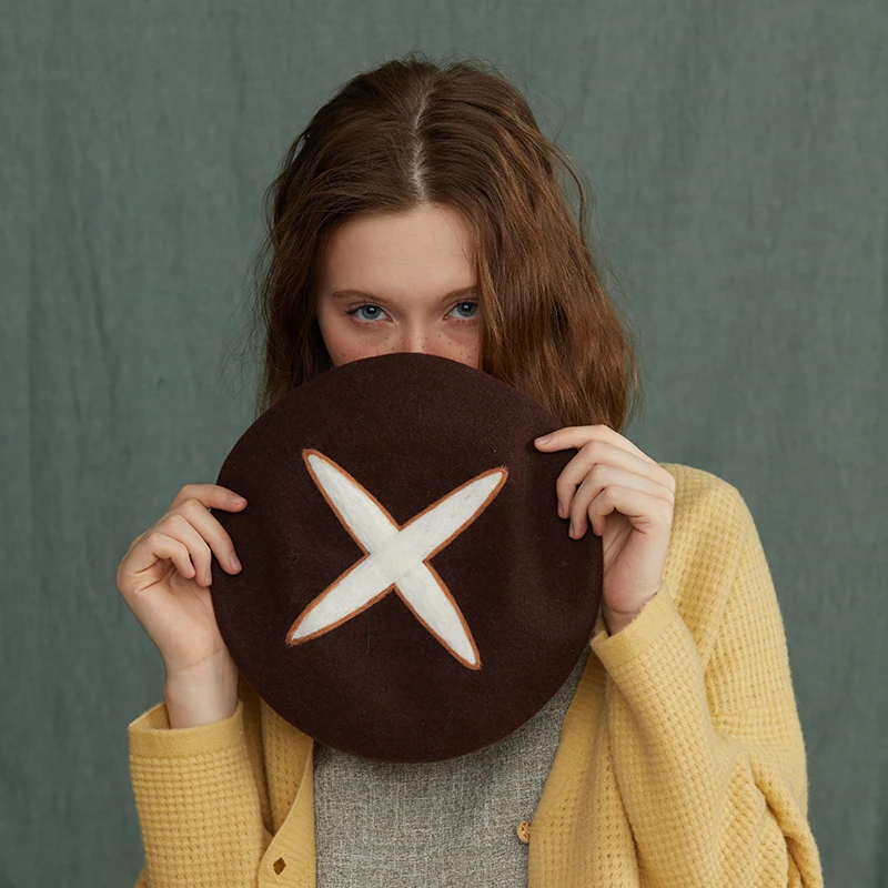 Креативная прекрасная шляпа художника с изображением грибов берет галстук цю