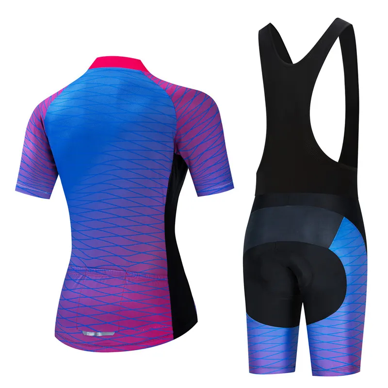 

TELEYI New Women Pro Cycling Jersey Set 20D Gel Padded MTB Bicycle Clothing Ropa Ciclismo Maillot Cycling Sets Bike Sportwears
