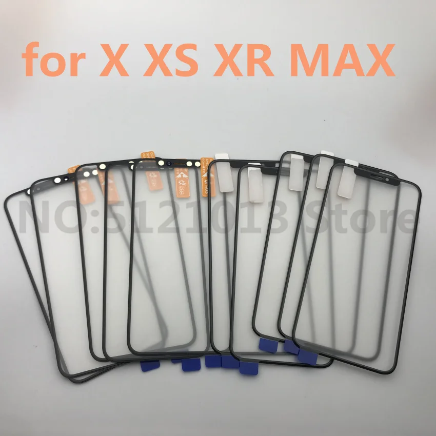 ЖК передний экран внешнее стекло Лен с OCA в сборе для iPhone X XS XR XS MAX сенсорная панель стекло Замена Запчасти для ремонта