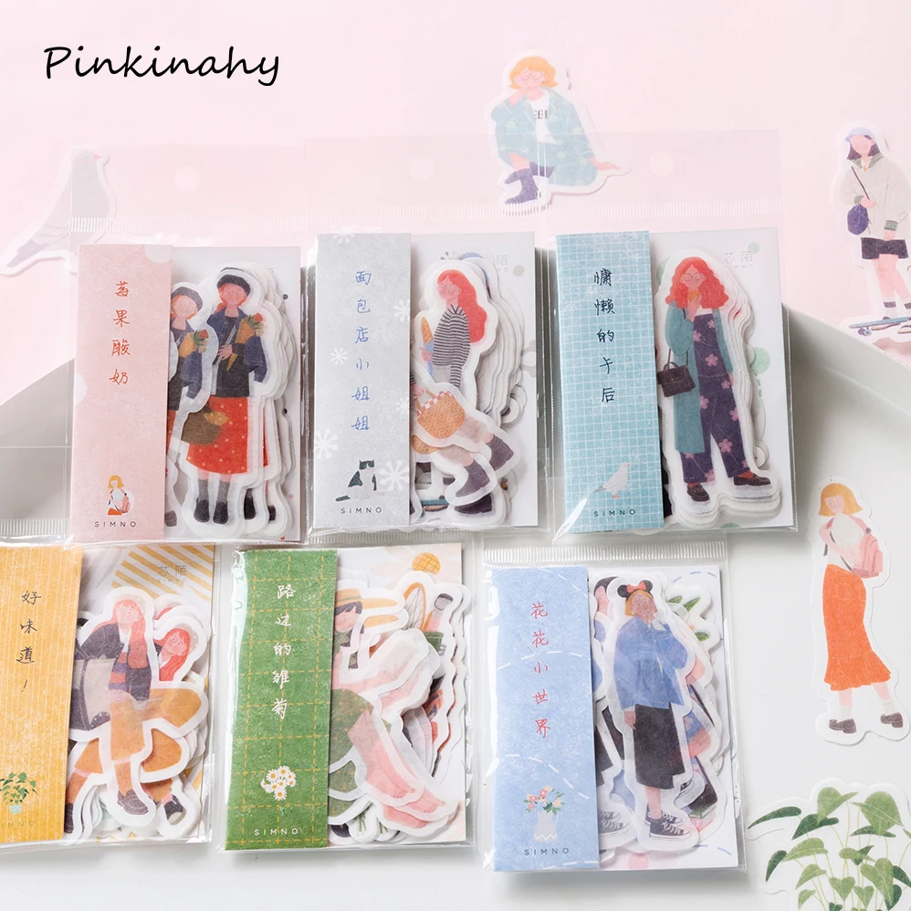 30 листов/упак. Милый лес девушка жизни стикер s Повседневная жизнь скрапбукинга