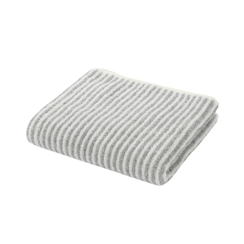 

34x75cm 100% Cotton Turban Striped Soft Washcloth Absorbent Travel Bathroom Family Adult Thicken Hand Towel