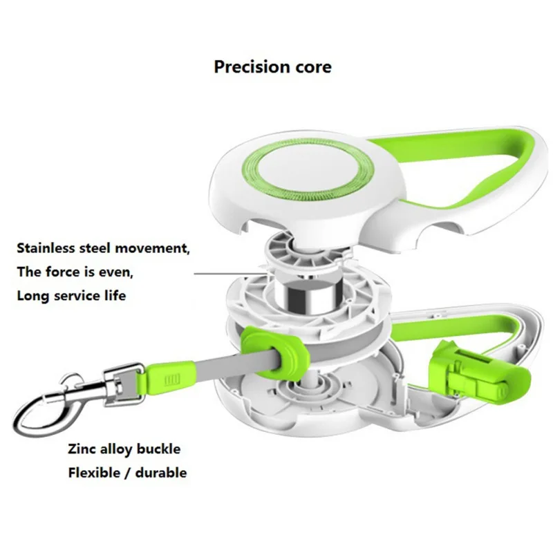 

Pet Harnesses automatic Telescopic Tractor Dog Leash Luminous Nylon Night Walking Running Leads 3M/5M