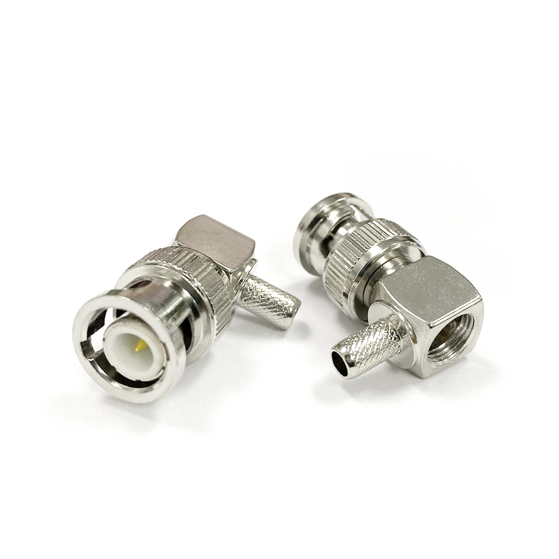 1 шт. Новый BNC обжимной коаксиальный разъем штекер прямоугольный для кабеля RG58 LMR195