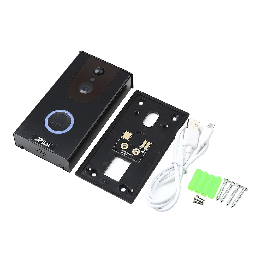 WiFi умный дверной звонок беспроводной HD720P визуальная камера дверное кольцо с