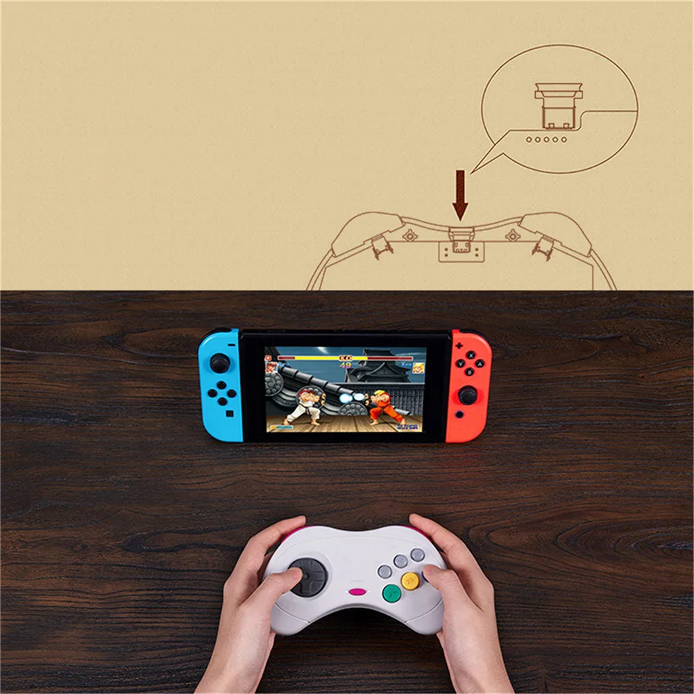 Для 8bitdo оригинальная ручка Bluetooth набор &quotсделай сам&quot для SEGA SS Новый FC игровой