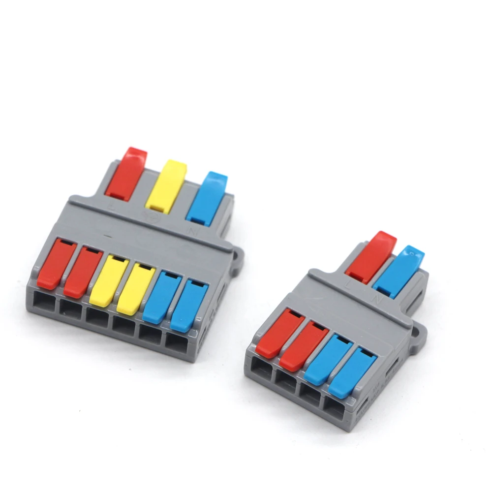 Быстроразъемный Электрический многопроводный соединитель 2-4 6 универсальный