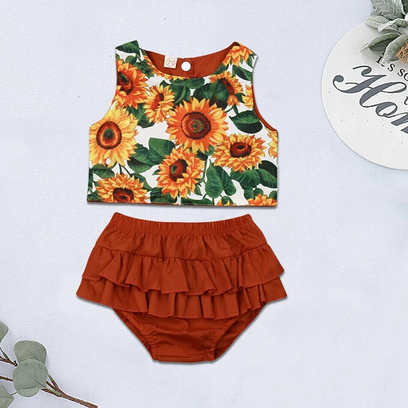 2 шт. Детские майки с оборками и юбкой пачкой|Комплекты одежды| |