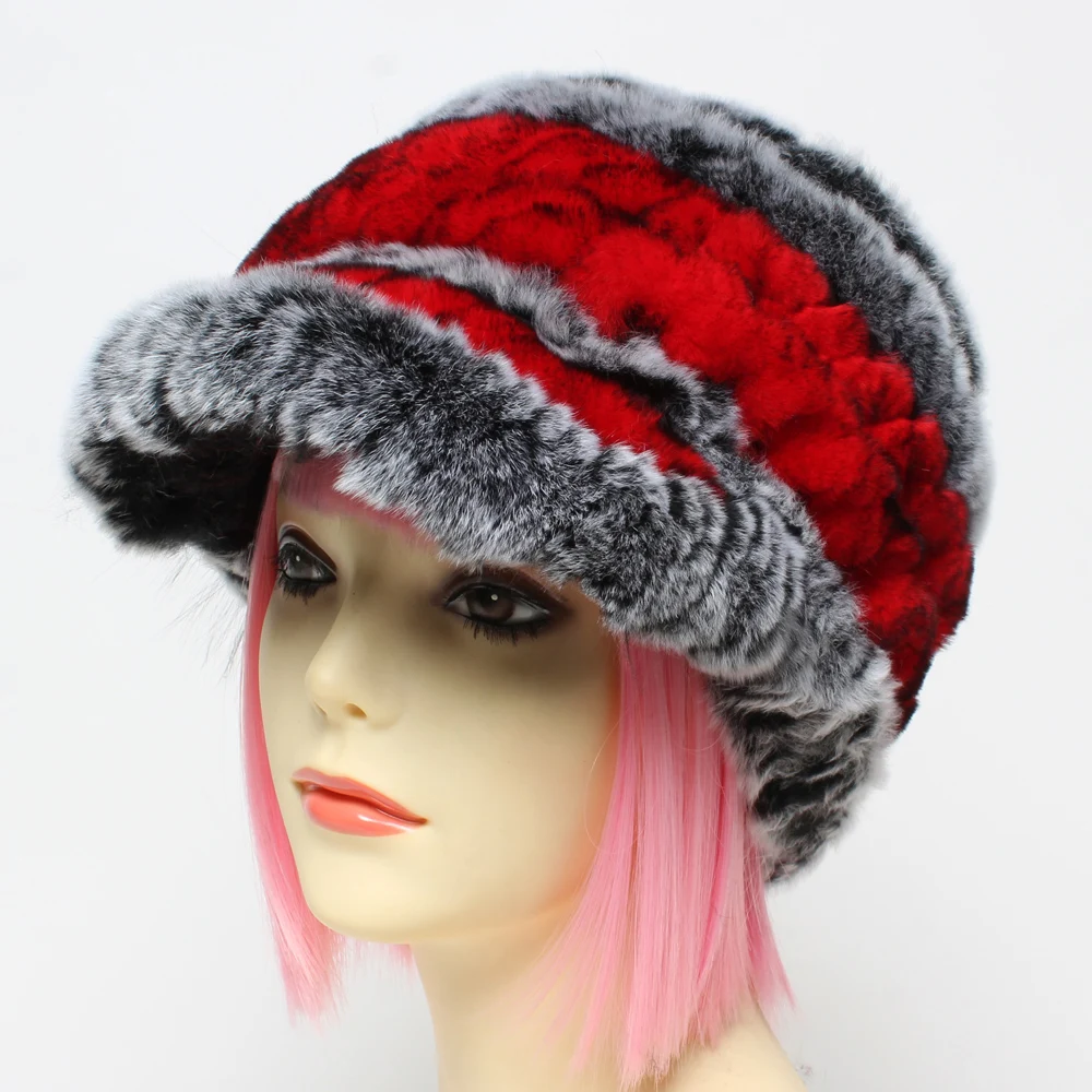 Зимняя женская шуба с натурального шапки из меха кролика рекс теплая Женская 100%