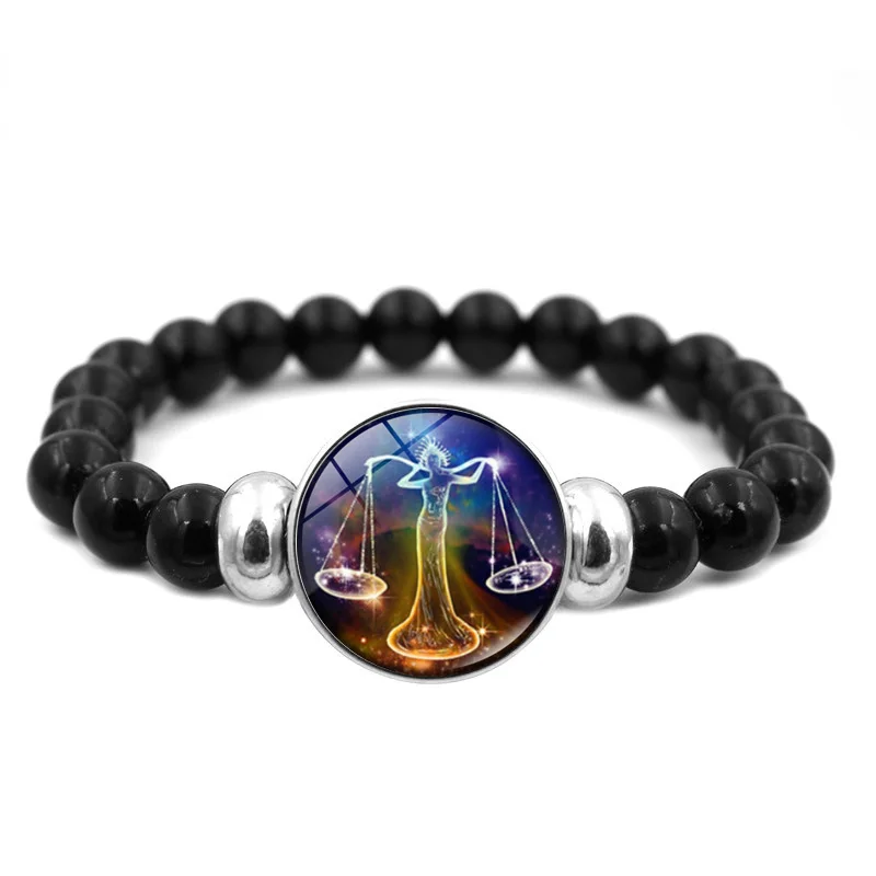 Браслет со светящимися знаками Зодиака 12 знаков зодиака для мужчин женщин Телец