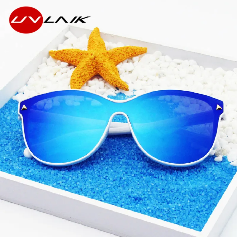 

UVLAIK Vintage Square Sunglasses for Men Women Fashion Male Sun Glasses Brand Design One-piece Eyewear UV400 Sunshade Mirror