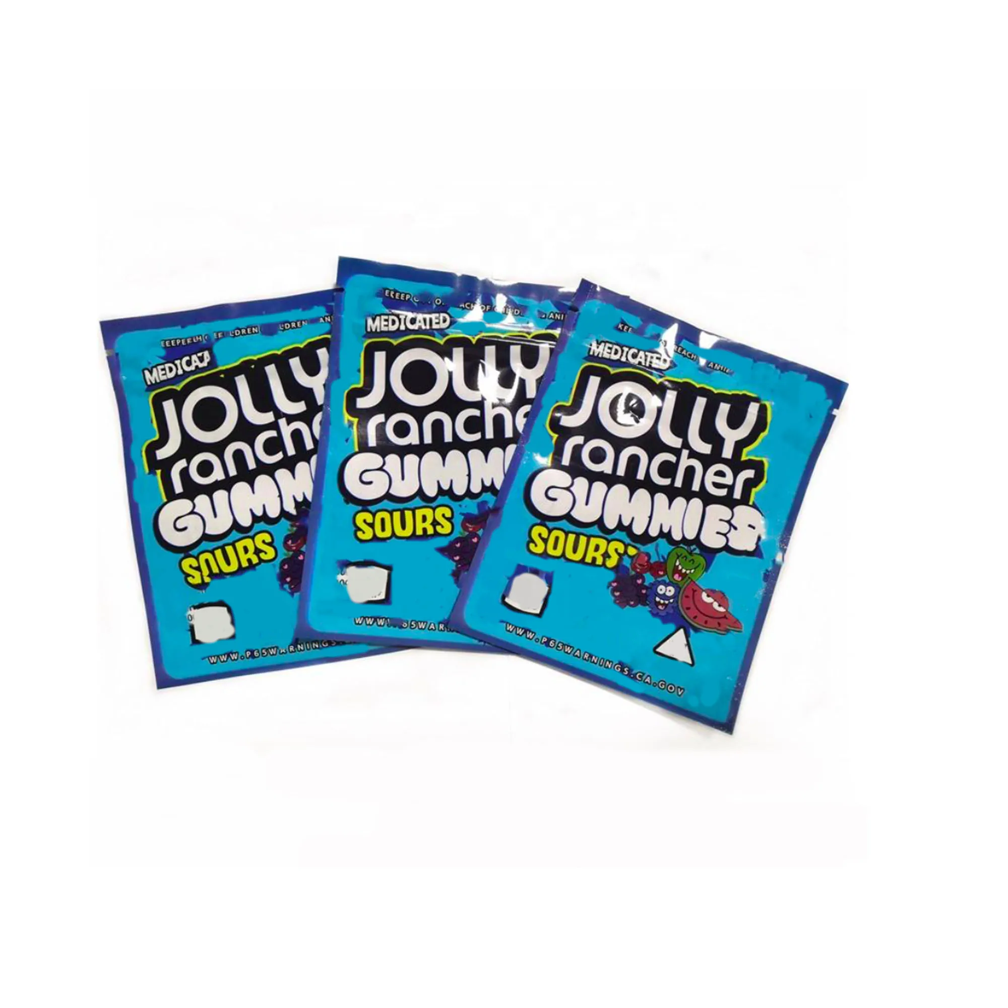 

Jolly Resealable Stand-up Ziplock Bags Wholesale Hot-selling Newest 600mg Packaging Mylar Bag(Empty Bags)