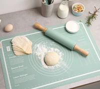 increase silicone non stick thickening baking mat pastry rolling kneading pad kitchen gadgets crepes pizza dough cooking tools