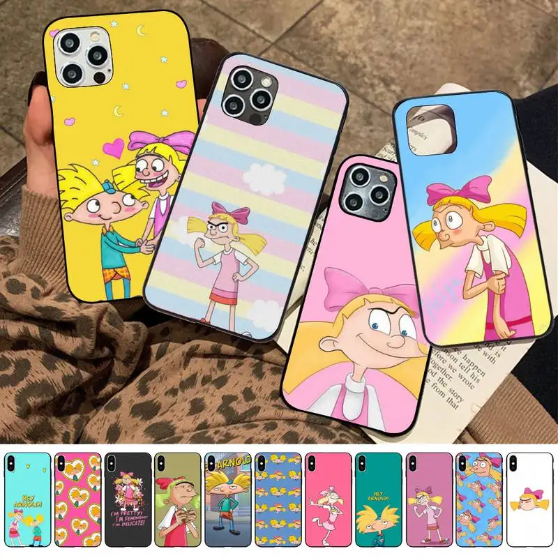 

Yinuoda Hey Arnold Phone Case for iPhone 11 12 13 mini pro XS MAX 8 7 6 6S Plus X 5S SE 2020 XR case