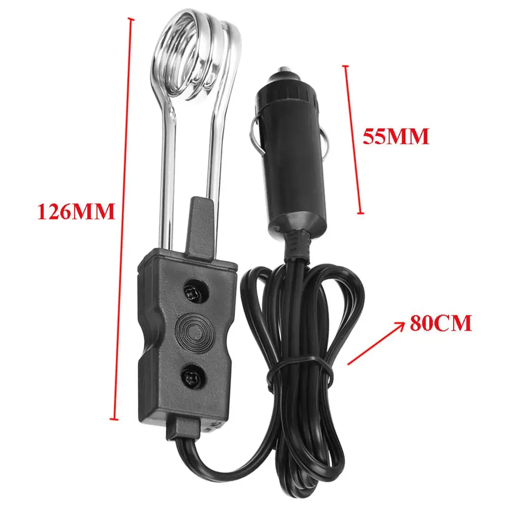 

Portable 12V 120W Electric Car Boiled Immersion Water Heater for Warming Liquids Traveling Camping Picnic High Quality