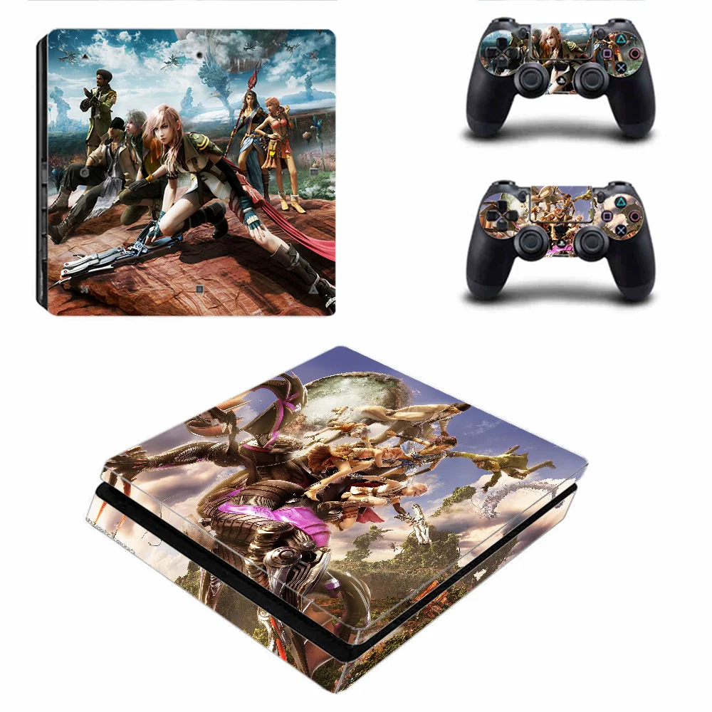 Предоставляем на заказ виниловые наклейки Final Fantasy для Sony Playstation 4 Slim, аксессуары для джойстика и консоли Ps4.