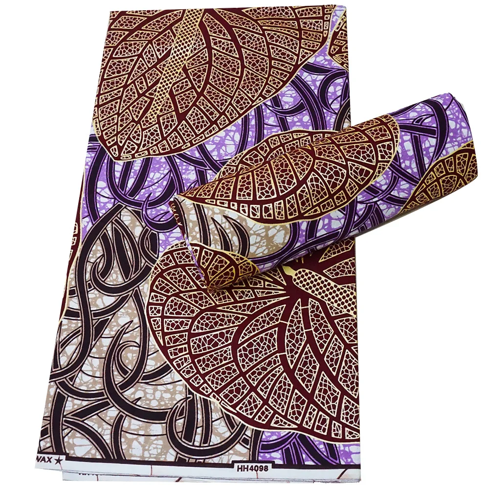 

african Wax fabric ankara wax 6yard/lot 100% Cotton tissus Wax High Quality African Fabric wax sewing african dresses fabric