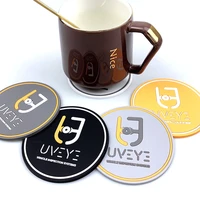 promotional gifts debossed and embossed cup coasters soft rubber coasters dining mat table mat slip silicone coaster set kitchen