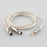 hifi 2 53 5 16 core occ silver plated headphone earphone cable for audeze lcd 3 lcd 2 lcd x lcd xc lcd 4z lcd mx4 lcd gx lcd 24