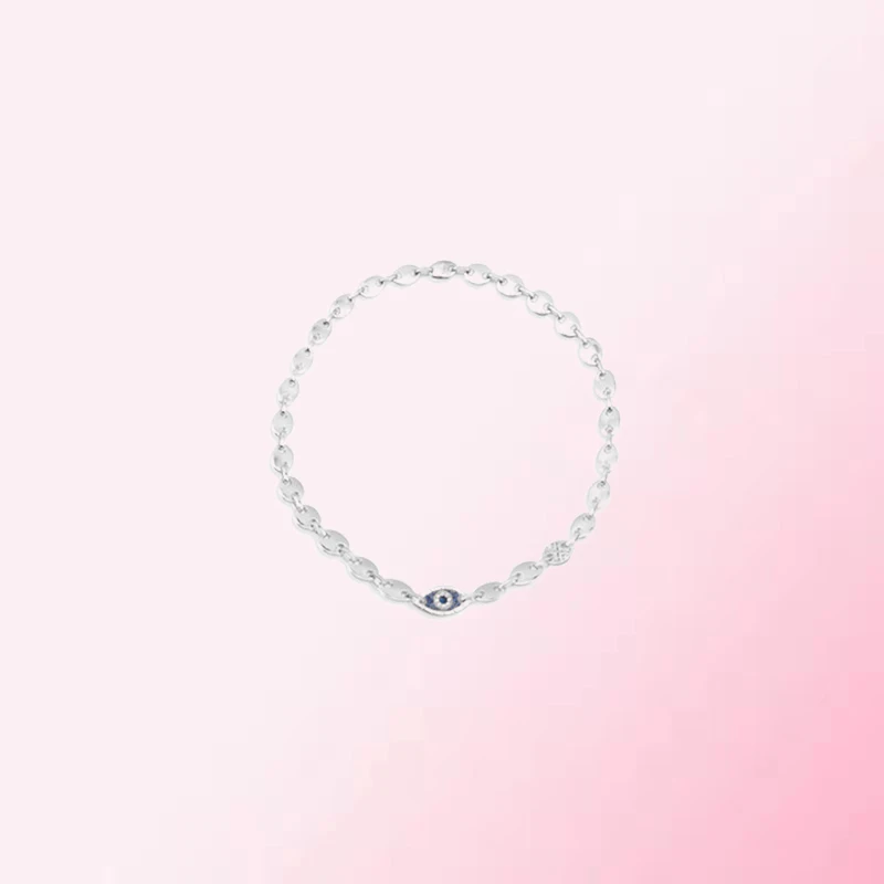 

1:1 Make 925 Sterling Silver Customized Mysterious Eye Personalized Fashion Exquisite Necklace