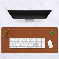 double side portable large mouse pad waterproof leather suede desk mat computer laptop mousepad keyboard anti slip table pad