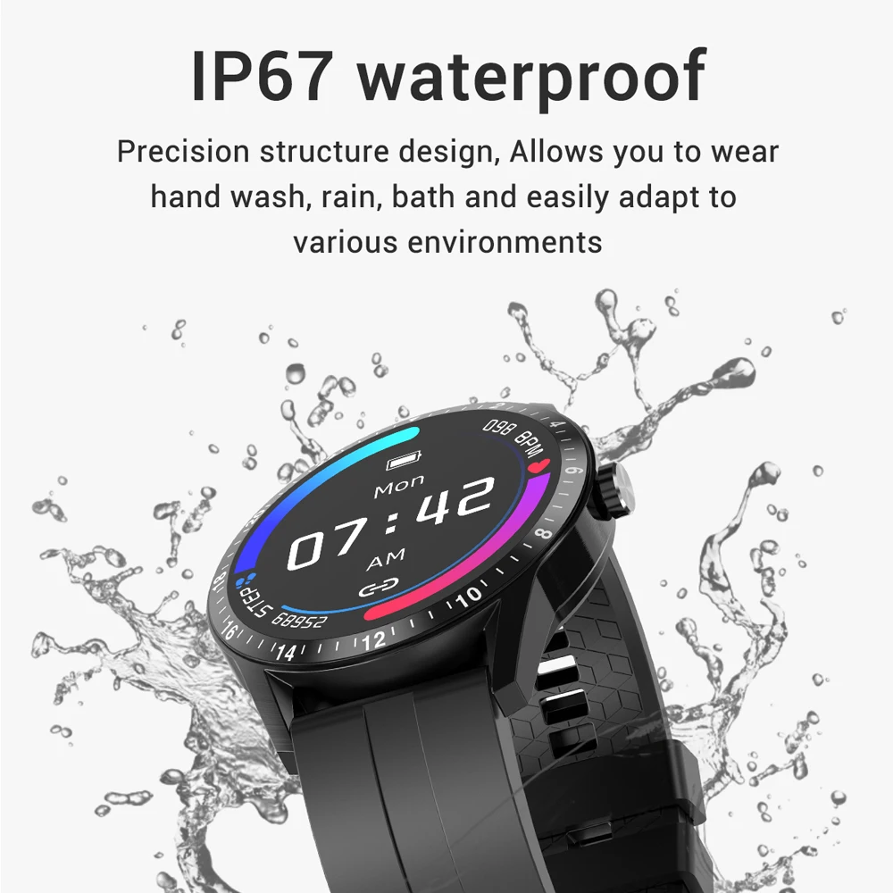 

ESEED 2020 G20 Smart Watch Men Bluetooth Call Full Touch Business watch Heart Rate Monitor Smartwatch For IOS Android Phone